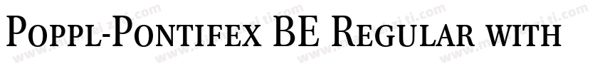 Poppl-Pontifex BE Regular with Small Caps字体转换